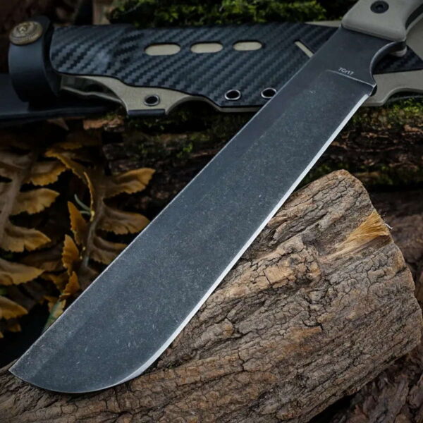 HX OUTDOORS ROCK - Bushcraft Machete mit 19cm Klinge – Bild 6