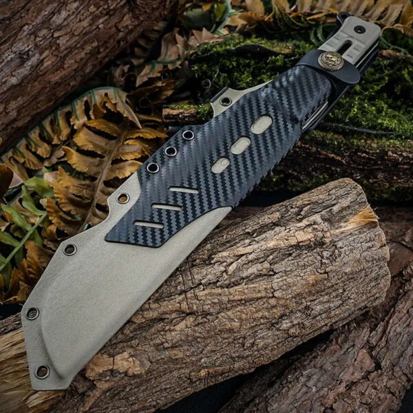 HX OUTDOORS ROCK - Bushcraft Machete mit 19cm Klinge – Bild 4