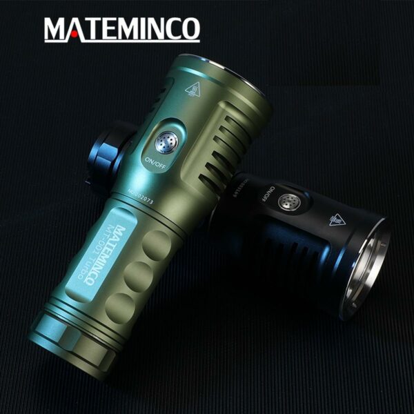 MATEMINCO MT-001 Turbo - Taschenlampe mit 1x SFH55 LED für bis zu 11.050 Lumen