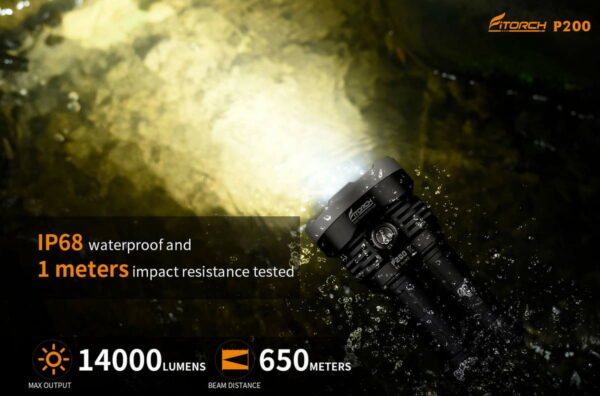 FITORCH P200 - Taschenlampe mit 4 LEDs für bis zu 14.000 Lumen – Bild 13