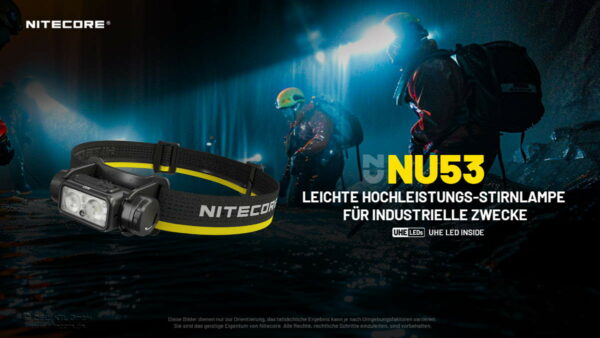 NITECORE NU53 - Stirnlampe mit 4x UHE 8-Kern LEDs für bis zu 1.800 Lumen – Bild 5