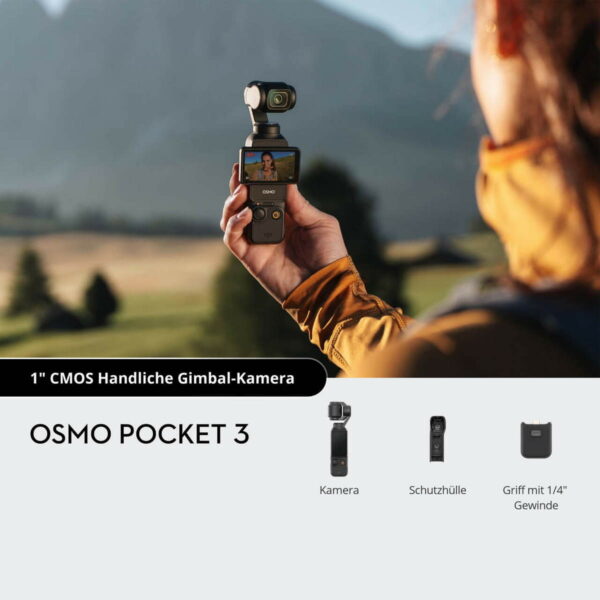DJI Osmo Pocket 3 - 4K Gimbal Kamera mit drehbarem Display – Bild 7