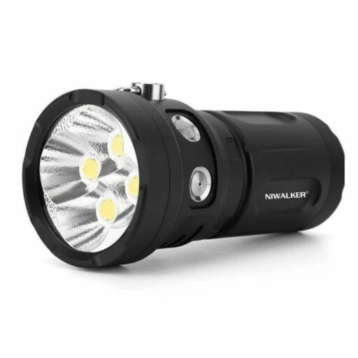 NIWALKER NK19 - Taschenlampe mit 4x XHP70.2 LEDs für bis zu 23000 Lumen