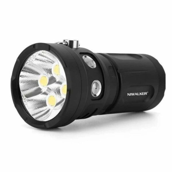 NIWALKER NK19 - Taschenlampe mit 4x XHP70.2 LEDs für bis zu 23000 Lumen