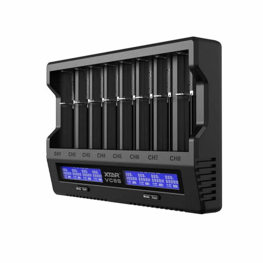 XTAR VC8S - Intelligentes und multifunktionales 8 Schacht Akku-Ladegerät