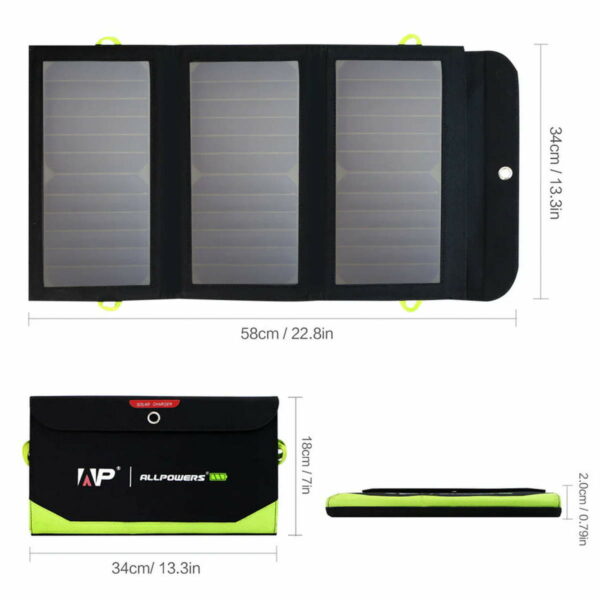 ALLPOWERS SP002 - 5V 21W Solarpanel mit 10.000mAh Akku – Bild 8