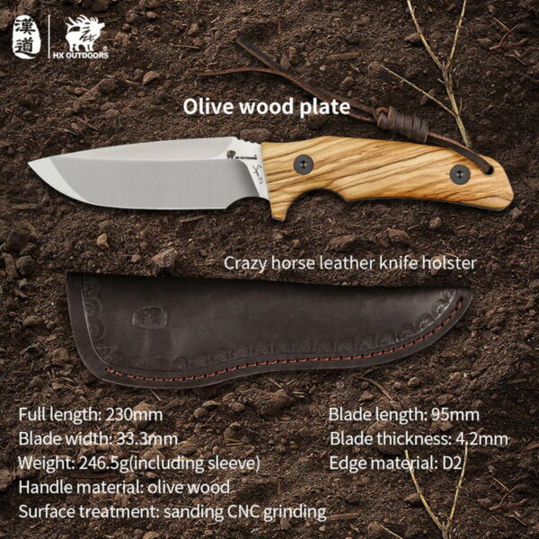 HX OUTDOORS The Law of the Jungle - feststehendes Messer mit 9,5cm Klinge – Bild 15