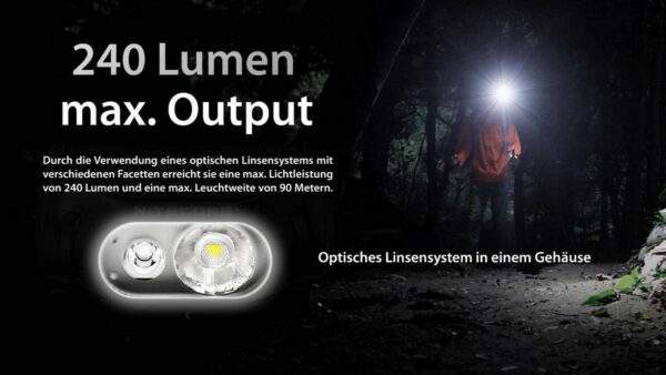 NITECORE HA11 - Ultraleichte AA-Stirnlampe mit Doppelstrahler – Bild 4