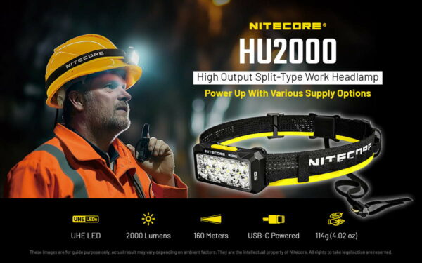 NITECORE HU2000 - Kopflampe mit 2000 Lumen – Bild 6