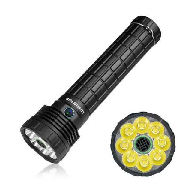 LUMINTOP Mach 3.0 - Taschenlampe mit 8x LED für bis zu 50.000 Lumen