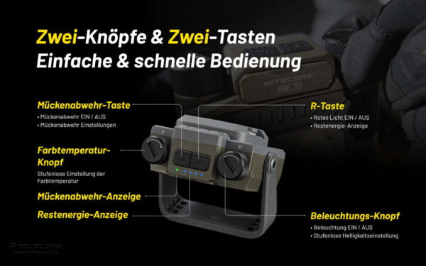NITECORE NWL30 - 3-in-1 Outdoor Arbeitslicht, Mückenabwehr und Powerbank – Bild 14