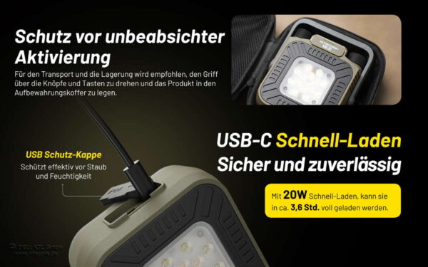 NITECORE NWL30 - 3-in-1 Outdoor Arbeitslicht, Mückenabwehr und Powerbank – Bild 15