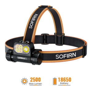 SOFIRN HS22 - Hybride Helm-/Stirnlampe mit 2500 Lumen