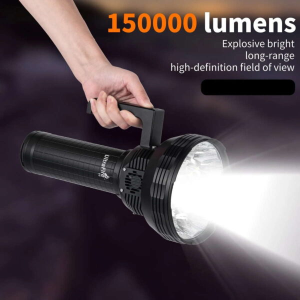 ULTRAFIRE V8 Apollo - Suchscheinwerfer mit 24x XHP70. LED für bis zu 150000 Lumen – Bild 2