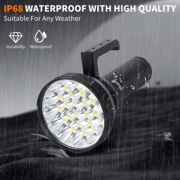 ULTRAFIRE V8 Apollo - Suchscheinwerfer mit 24x XHP70. LED für bis zu 150000 Lumen – Bild 4