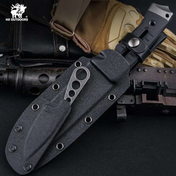 HX OUTDOORS D-307 Nightstalker - feststehendes Outdoor Messer mit 13cm Klinge – Bild 5