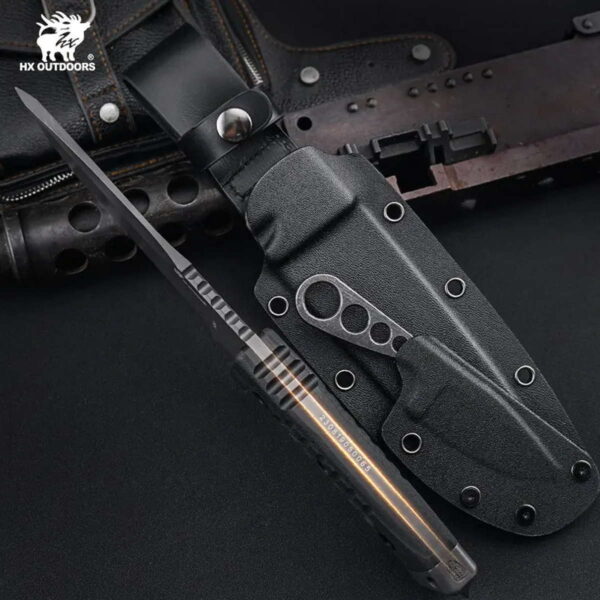 HX OUTDOORS D-307 Nightstalker - feststehendes Outdoor Messer mit 13cm Klinge – Bild 6