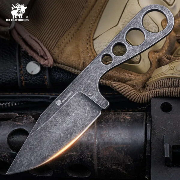 HX OUTDOORS D-307 Nightstalker - feststehendes Outdoor Messer mit 13cm Klinge – Bild 3
