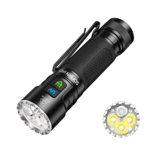 SOFIRN SR23 - EDC Taschenlampe mit 3300 Lumen und UV