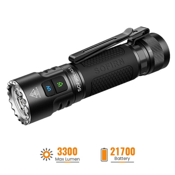 SOFIRN SR23 - EDC Taschenlampe mit 3300 Lumen und UV – Bild 2