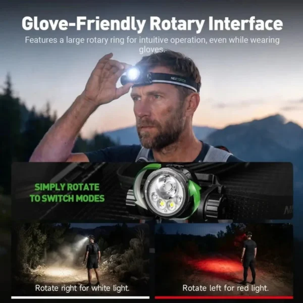 NEXTORCH hiStar - Hybride Helm-/Stirnlampe mit 2300 Lumen – Bild 3