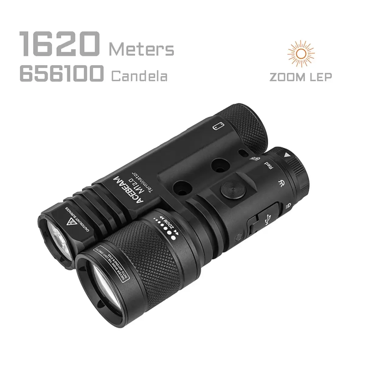 ACEBEAM Terminator M1 2.0 - Dual Head LEP & LED Taschenlampe – Bild 2
