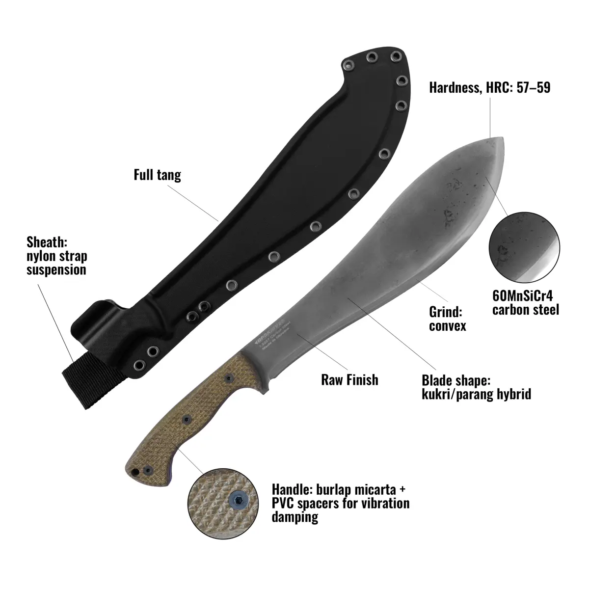 BPS KNIVES Traverse - Machete für Wald- oder Garten-Arbeiten – Bild 3