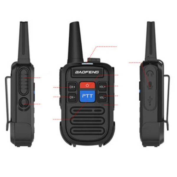 BAOFENG BF-C50 - 2er Set Walkie Talkie UHF – Bild 2