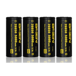 BASEN IMR 26650 3.7V 5.000mAh Akkus (4x 26650)