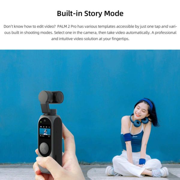FIMI Palm 2 Pro - verbesserte Gimbal 4K UHD Kamera mit 128° Weitwinkel-Linse – Bild 5