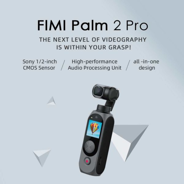 FIMI Palm 2 Pro - verbesserte Gimbal 4K UHD Kamera mit 128° Weitwinkel-Linse