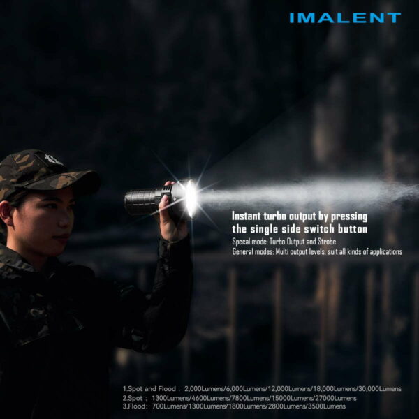 IMALENT MR90 - Taschenlampe mit 8x XHP70.2 & 1x SBT90.2 LEDs für bis zu 50000 Lumen – Bild 14