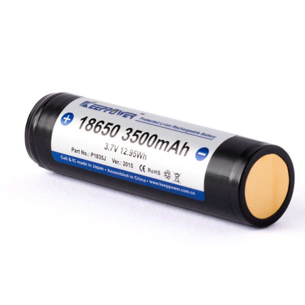 KEEPPOWER P1835J ICR 18650 3.7V 3.500mAh Akku (2x 18650) – Bild 3