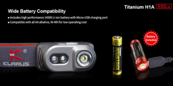 KLARUS H1A - 550 Lumen Titan Stirnlampe – Bild 7