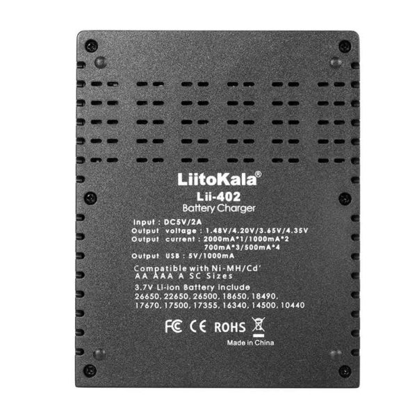 LIITOKALA Lii-402 Universal-Ladegerät – Bild 5