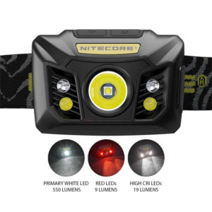 NITECORE NU32 - kompakte Stirnlampe/Helmlampe mit 550 Lumen
