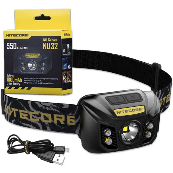 NITECORE NU32 - kompakte Stirnlampe/Helmlampe mit 550 Lumen – Bild 2
