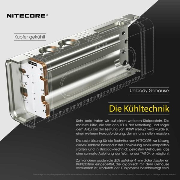NITECORE TM10K - Taschenlampe mit 6x XHP35 HD LEDs für bis zu 10.000 Lumen – Bild 11
