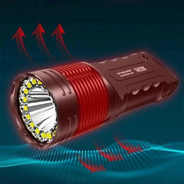 NITECORE TM20K - Taschenlampe mit 19x XP-L HD LEDs für bis zu 20.000 Lumen – Bild 5