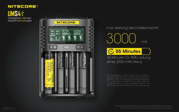 NITECORE UMS4 USB-Schnell-Ladegerät – Bild 2