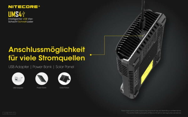 NITECORE UMS4 USB-Schnell-Ladegerät – Bild 10