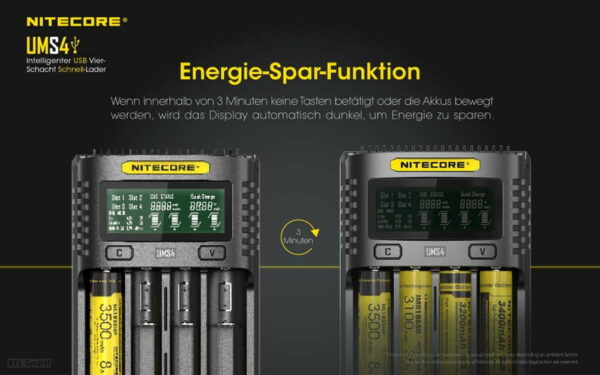 NITECORE UMS4 USB-Schnell-Ladegerät – Bild 9