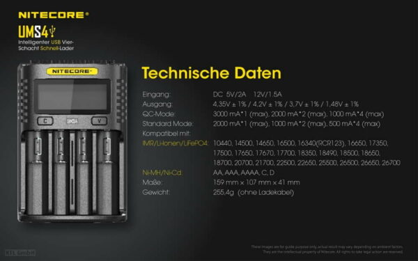 NITECORE UMS4 USB-Schnell-Ladegerät – Bild 5
