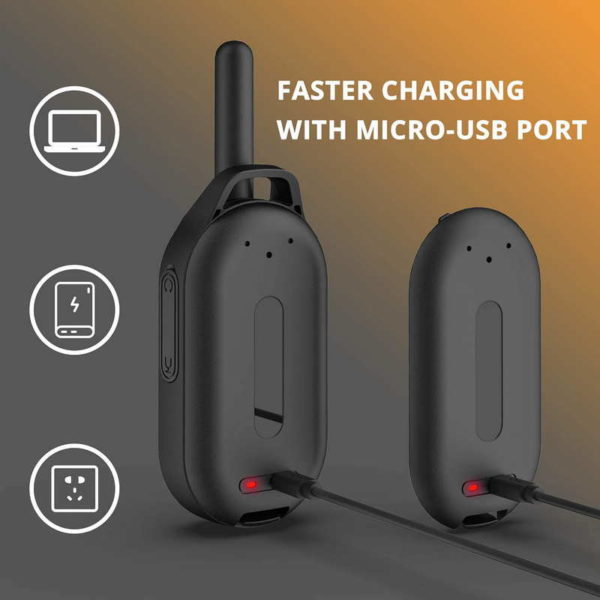 RADIODDITY PR-T2 Mini Walkie Talkies 2x – Bild 4