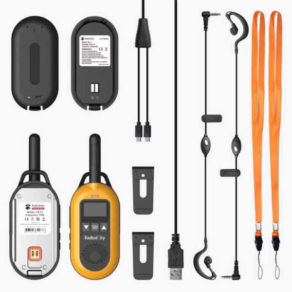RADIODDITY PR-T2 Mini Walkie Talkies 2x – Bild 5