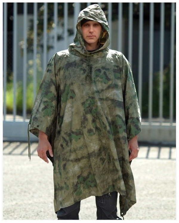 Regenponcho mit Kapuze, Notzelt – Bild 8