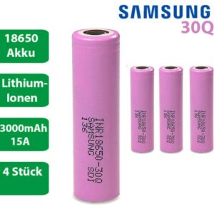 Samsung INR18650-30Q Akkus (4x 18650)