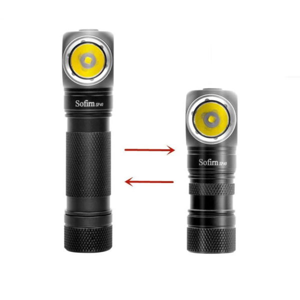 SOFIRN SP40 / SP40A - Kopflampe/Winkellampe mit 1.200 Lumen – Bild 4