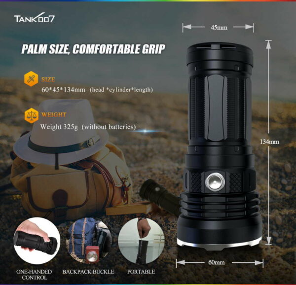 TANK007 KC11 - 3x SST40 LEDs mit 6.400 Lumen – Bild 5