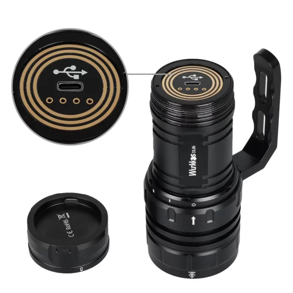 WURKKOS DL06 Taucher Taschenlampe mit 6x XHP50.2 und 15.000 Lumen – Bild 2